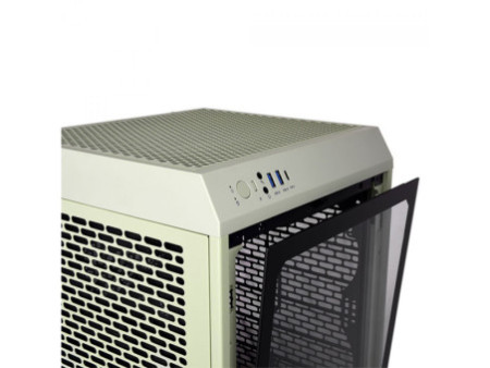 Gabinete Gamer Thermaltake The Tower 200 Racing Green, Mini Tower, Vidro Temperado, Mini-ITX, Sem Fonte, Com 2 Fans, CA-1X9-00SC
