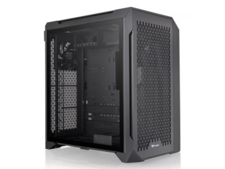Gabinete Gamer Thermaltake The Tower 500, Mid Tower, Vidro Temperado, E-ATX, Black, Sem Fonte, Com 2 Fans, CA-1X1-00M1WN-00
