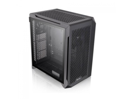 Gabinete Gamer Thermaltake The Tower 500, Mid Tower, Vidro Temperado, E-ATX, Black, Sem Fonte, Com 2 Fans, CA-1X1-00M1WN-00