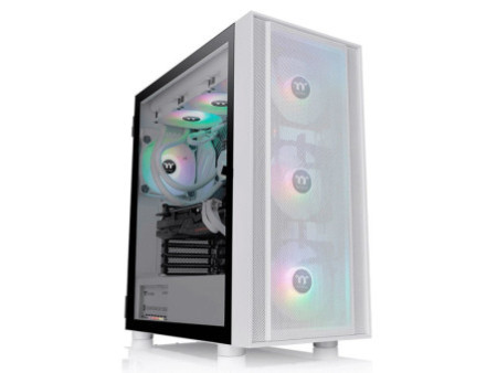 Gabinete Gamer Thermaltake Ceres 500 TG ARGB Snow, Mid Tower, Vidro Temperado, E-ATX, Sem Fonte, Com 4 Fans, CA-1X5-00M6WN-00