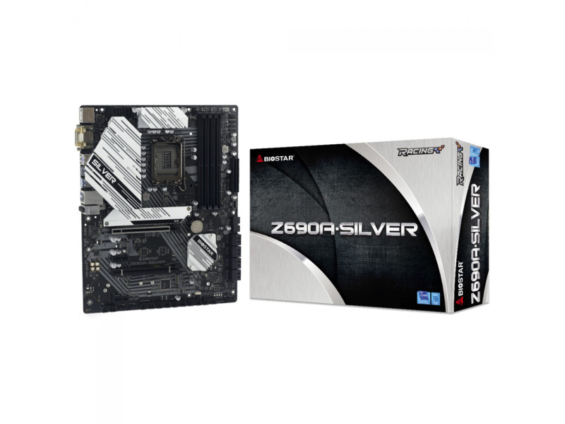 Placa Mãe Biostar Z690A-SILVER, Chipset Z690, Intel LGA 1700, ATX, DDR4