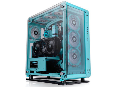 Gabinete Gamer Thermaltake Divider 170 TG ARGB, Mid Tower, Vidro Temperado, Black, M-ATX, Sem fonte, Com 2 Fans, CA-1S4-00S1WN-0
