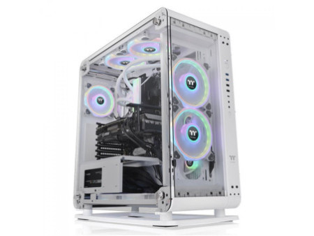 Gabinete Gamer ThermalTake S100, Mini Tower, Vidro Temperado, White, ATX, Sem Fonte, Com 1 Fan, CA-1Q9-00S6WN-00