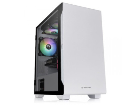 Gabinete Gamer ThermalTake S100, Mini Tower, Vidro Temperado, Black, ATX, Sem Fonte, Com 1 Fan, CA-1Q9-00S1WN-00