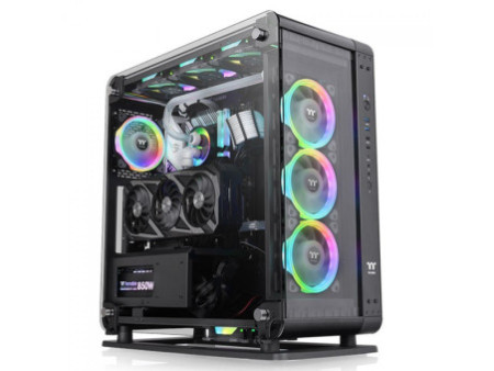 Gabinete Gamer Thermaltake Divider 170 TG ARGB, Snow, Mid Tower, Vidro Temperado, M-ATX, Sem Fonte, Com 2 Fans, CA-1S4-00S6WN-00