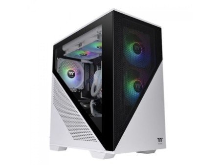 Gabinete Gamer Thermaltake Versa J23 RGB, Mid Tower, Vidro Temperado, Black, Sem Fonte, 4 Fans, CA-1L6-00M1WN-01