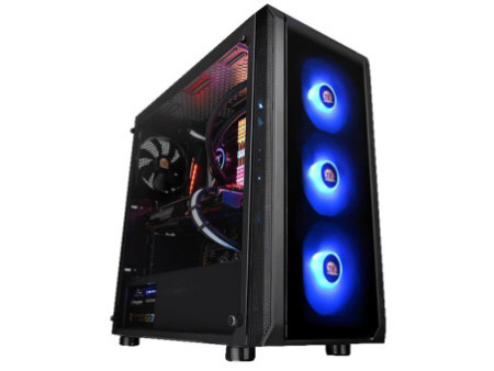 Gabinete Gamer Thermaltake View 380 XL TG Snow, ARGB, Mid Tower, Vidro Temperado, ATX, Sem Fonte, Com 4 Fans, Branco, CA-11E-00M