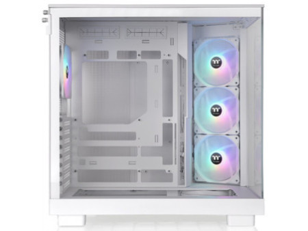 Gabinete Gamer Thermaltake View 380 XL TG, ARGB, Mid Tower, Vidro Temperado, ATX, Sem Fonte, Com 4 Fans, Preto, CA-11E-00M1WN-00