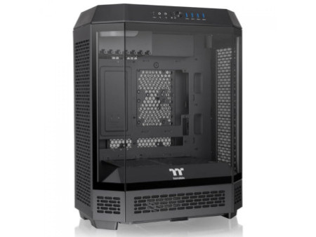 Gabinete Gamer Thermaltake View 380 TG, ARGB, Mid Tower, Vidro Temperado, ATX, Sem Fonte, Com 4 Fans, Preto, CA-1Z2-00M1WN-00