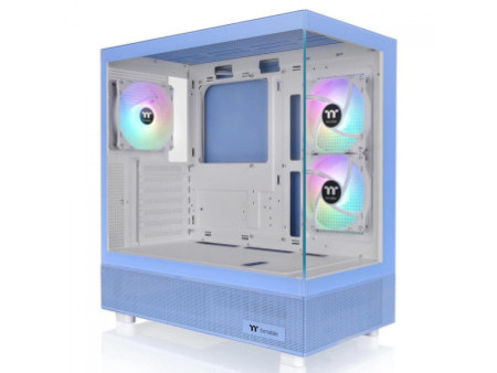 Gabinete Gamer Thermaltake View 170 TG Snow, ARGB, Micro Tower, Vidro Temperado, mATX, Sem Fonte, Com 3 Fans, Branco, CA-1Z4-00M