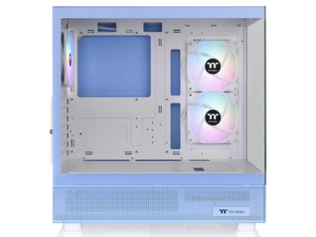 Gabinete Gamer Thermaltake View 170 TG Snow, ARGB, Micro Tower, Vidro Temperado, mATX, Sem Fonte, Com 3 Fans, Branco, CA-1Z4-00M