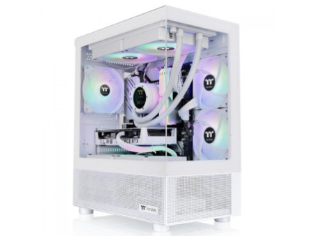 Gabinete Gamer Thermaltake View 170 TG, ARGB, Micro Tower, Vidro Temperado, mATX, Sem Fonte, Com 3 Fans, Preto, CA-1Z4-00M1WN-00