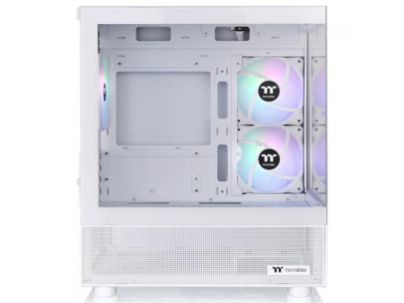 Gabinete Gamer Thermaltake View 170 TG, ARGB, Micro Tower, Vidro Temperado, mATX, Sem Fonte, Com 3 Fans, Preto, CA-1Z4-00M1WN-00