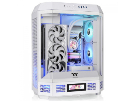 Gabinete Gamer Thermaltake The Tower 600 Matcha Green, Mid Tower, Vidro Temperado, ATX, Sem Fonte, Com 2 Fans, Verde, CA-1Z1-00M
