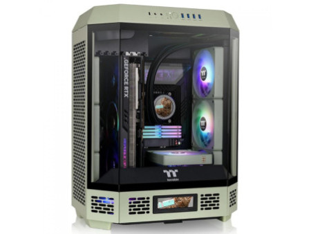 Gabinete Gamer Thermaltake The Tower 600 Hydrangea Blue, Mid Tower, Vidro Temperado, ATX, Sem Fonte, Com 2 Fans, Azul, CA-1Z1-00