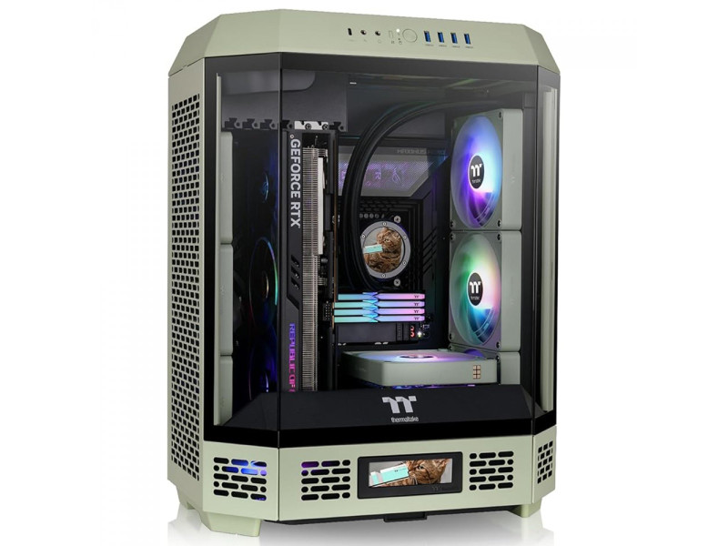 Gabinete Gamer Thermaltake The Tower 600 Hydrangea Blue, Mid Tower, Vidro Temperado, ATX, Sem Fonte, Com 2 Fans, Azul, CA-1Z1-00