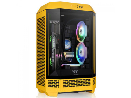 Gabinete Gamer Thermaltake The Tower 300 Bubble Pink, Micro Tower, Vidro Temperado, mATX, Sem Fonte, Com 2 Fans, Rosa, CA-1Y4-00