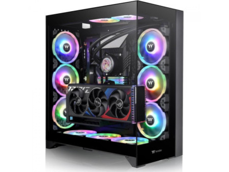 Gabinete Gamer Thermaltake CTE E550 TG Snow, Mid Tower, Vidro Temperado, E-ATX, Sem Fonte, Sem Fans, Branco, CA-1Z8-00M6WN-00
