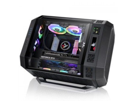 Gabinete Gamer Thermaltake View 270 TG ARGB Plus Snow, Mid Tower, Vidro Temperado, EATX, Com 3 Fans, Branco, CA-1Y7-00M6WN-01