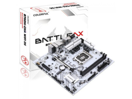 Placa Mãe Colorful Battle-AX B760M-GHA White WiFi D5 V20, Chipset B760, Intel LGA 1700, MATX, DDR5