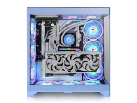 Gabinete Gamer Thermaltake S100TG, Mini Tower, Vidro Temperado, White, MATX, Com Fonte 600W, Com 1 Fan, CA-3Q9-60S6WZ-00