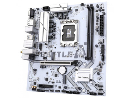 Placa Mãe Colorful Battle-AX B760M-GHA White WiFi D5 V20, Chipset B760, Intel LGA 1700, MATX, DDR5