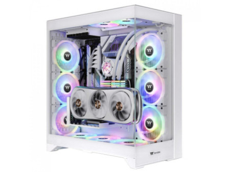 Gabinete Gamer Thermaltake The Tower 300, Micro Tower, Vidro Temperado, mATX, Sem Fonte, Com 2 Fans, Black, CA-1Y4-00S1WN-00