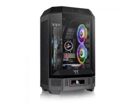 Gabinete Gamer Thermaltake The Tower 300, Micro Tower, Vidro Temperado, mATX, Sem Fonte, Com 2 Fans, Turquesa, CA-1Y4-00SBWN-00
