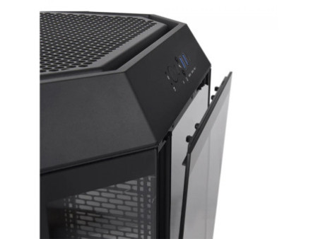 Gabinete Gamer Thermaltake The Tower 300, Micro Tower, Vidro Temperado, mATX, Sem Fonte, Com 2 Fans, Turquesa, CA-1Y4-00SBWN-00