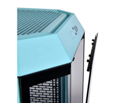 Gabinete Gamer Thermaltake The Tower 200, Mini Tower, Vidro Temperado, Mini-ITX, Black, Sem Fonte, Com 2 Fans, CA-1X9-00S1WN-00