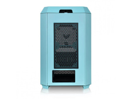 Gabinete Gamer Thermaltake The Tower 200, Mini Tower, Vidro Temperado, Mini-ITX, Black, Sem Fonte, Com 2 Fans, CA-1X9-00S1WN-00