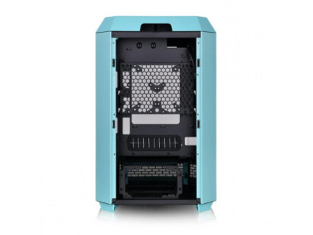 Gabinete Gamer Thermaltake The Tower 200, Mini Tower, Vidro Temperado, Mini-ITX, Black, Sem Fonte, Com 2 Fans, CA-1X9-00S1WN-00
