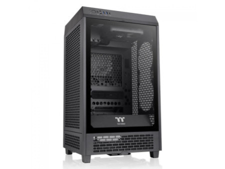 Gabinete Gamer Thermaltake V150 TG ARGB Bleeze, Mini Tower, Vidro Temperado, Sem Fonte, Com 3 Fan, Black, CA-1R1-00S1WN-02
