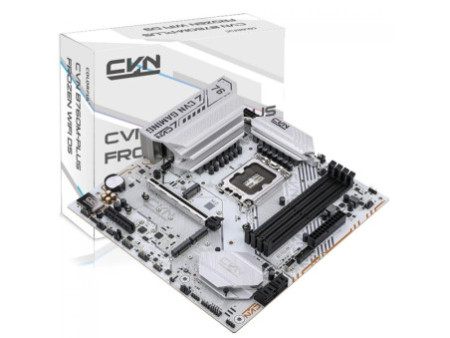 Placa Mãe Colorful CVN B760M-Plus Frozen WiFi D5 V20, Chipset B760, Intel LGA 1700, MATX, DDR5, Branco