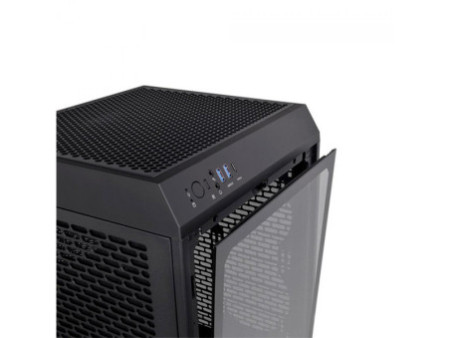 Gabinete Gamer Thermaltake V150 TG ARGB Bleeze, Mini Tower, Vidro Temperado, Sem Fonte, Com 3 Fan, Black, CA-1R1-00S1WN-02