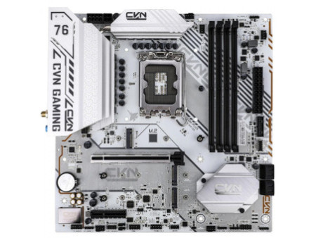 Placa Mãe Colorful CVN B760M-Plus Frozen WiFi D5 V20, Chipset B760, Intel LGA 1700, MATX, DDR5, Branco