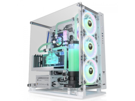 Gabinete Gamer Thermaltake Divider 370 TG ARGB, Black, Mid Tower, Vidro Temperado, E-ATX, Sem Fonte, Com 3 Fans, CA-1S4-00M1WN-0
