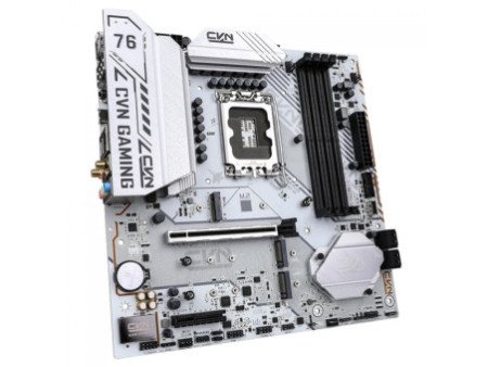 Placa Mãe Colorful CVN B760M-Plus Frozen WiFi D5 V20, Chipset B760, Intel LGA 1700, MATX, DDR5, Branco