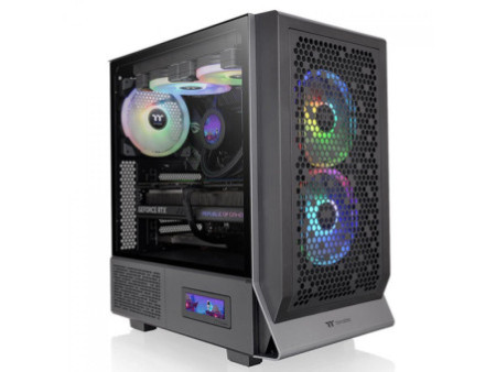 Gabinete Gamer Thermaltake S200 TG ARGB Snow, Mid Tower, Vidro Temperado, ATX, White, Com Fonte 650W, Com 4 Fans, CA-3X2-65M6WZ-