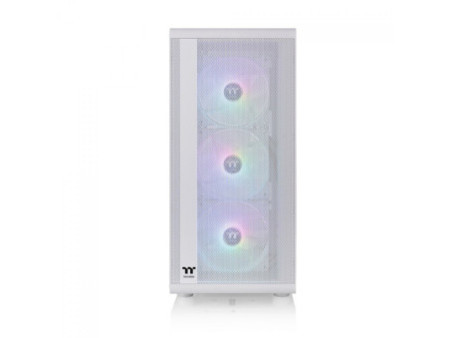 Gabinete Gamer Thermaltake Divider 370 TG ARGB, Snow, Mid Tower, Vidro Temperado, E-ATX, Sem Fonte, Com 3 Fans, CA-1S4-00M6WN-00