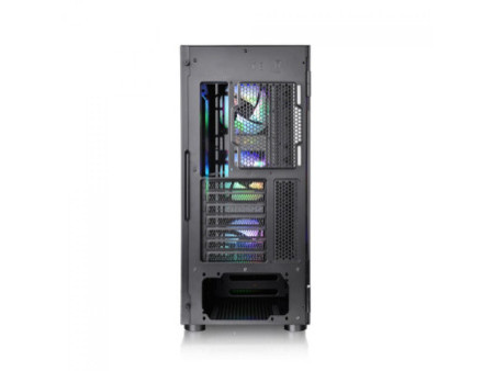 Gabinete Gamer Thermaltake S200 TG ARGB, Mid Tower, Vidro Temperado, ATX, Black, Com Fonte 650W, Com 4 Fans, CA-3X2-65M1WZ-00