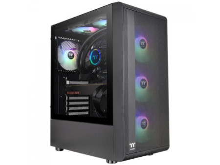 Gabinete Gamer Thermaltake V350 TG ARGB Air, Mid Tower, Vidro Temperado, ATX, Sem Fonte, Com 3 Fans ARGB, CA-1S3-00M1WN-03