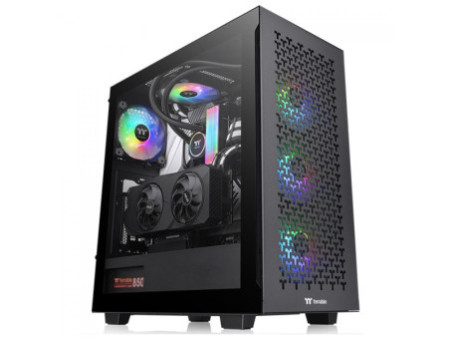 Gabinete Gamer Thermaltake CTE T500 Air Preto, Full Tower, Vidro Temperado, E-ATX, Sem Fonte, Com 3 Fans, CA-1X8-00F1WN-00