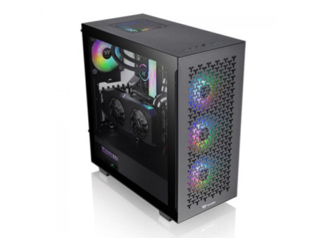 Gabinete Gamer Thermaltake CTE T500 Air Preto, Full Tower, Vidro Temperado, E-ATX, Sem Fonte, Com 3 Fans, CA-1X8-00F1WN-00