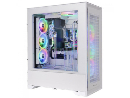 Gabinete Gamer Thermaltake Ceres 500 TG, ARGB, Mid Tower, Vidro Temperado, E-ATX, Black, Sem Fonte, Com 4 Fans, CA-1X5-00M1WN-00