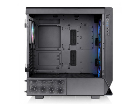 Gabinete Gamer Thermaltake Core P3 TG Pro, Mid Tower, Vidro Temperado, Black, Sem Fonte, Sem Fan, CA-1G4-00M1WN-09