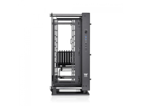 Gabinete Gamer Thermaltake H590 TG ARGB, Mid Tower, Vidro Temperado, Black, E-ATX, Sem Fonte, Com 2 Fans, CA-1X4-00M1WN-00