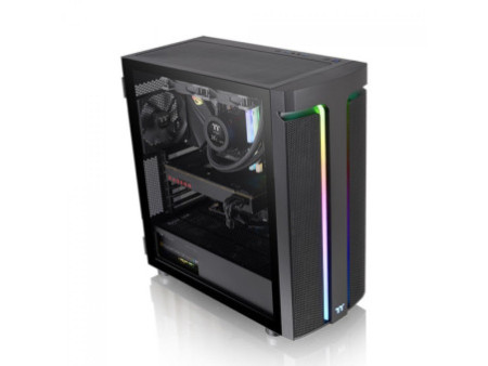Gabinete Gamer Thermaltake H590 TG Snow ARGB, Mid Tower, Vidro Temperado, White, E-ATX, Sem Fonte, Com 2 Fans, CA-1X4-00M6WN-00
