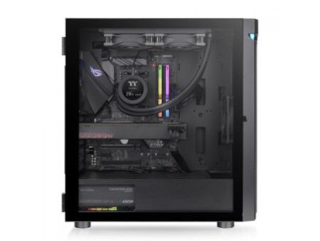 Gabinete Gamer Thermaltake H590 TG Snow ARGB, Mid Tower, Vidro Temperado, White, E-ATX, Sem Fonte, Com 2 Fans, CA-1X4-00M6WN-00