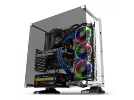 Gabinete Gamer Thermaltake Core P3 TG, Red Edition, Mid Tower, Vidro Temperado, Sem Fonte, CA-1G4-00M3WN-03